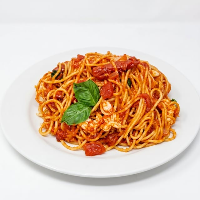 Kid's Pasta with Meat Sauce.
