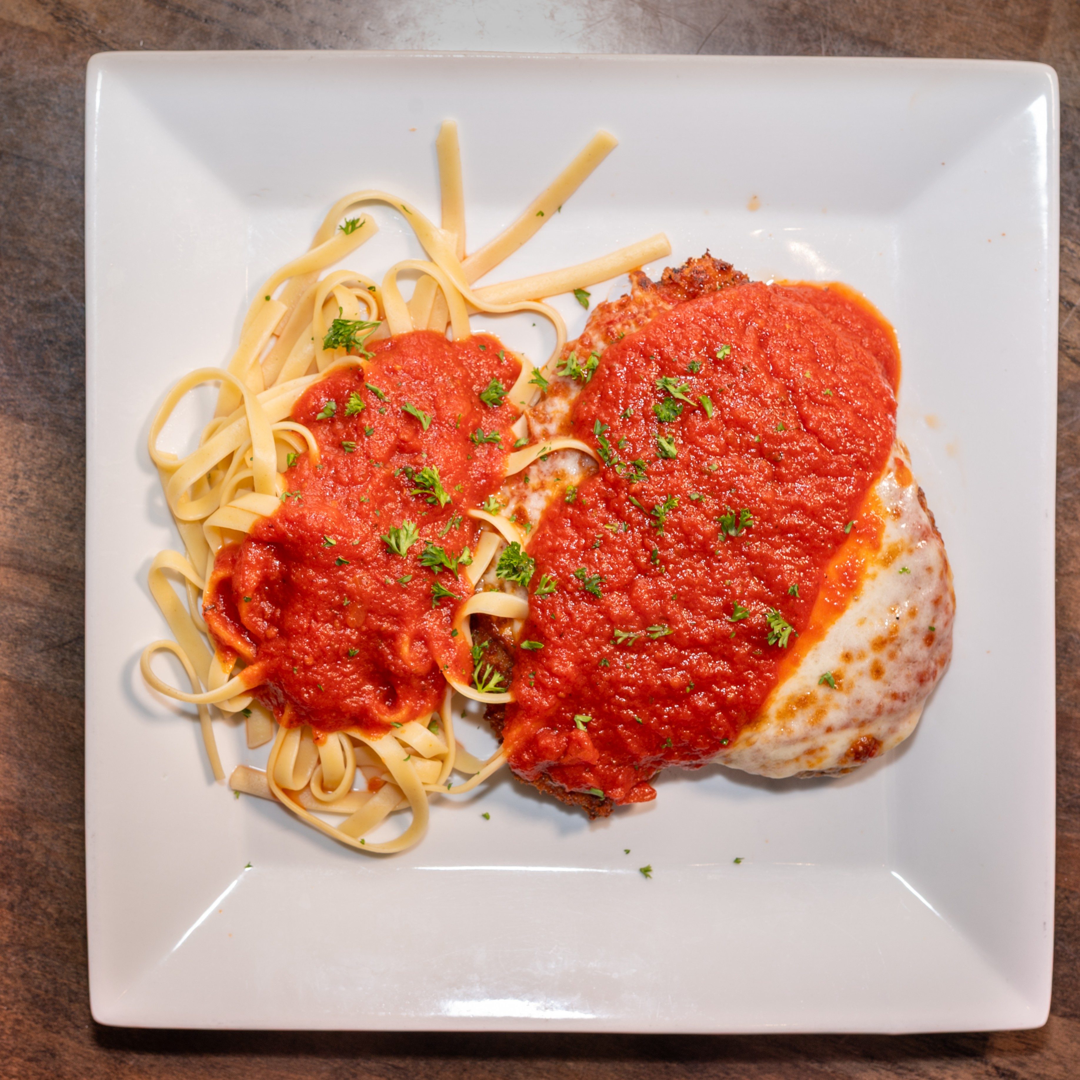 Chicken Parmigiana.