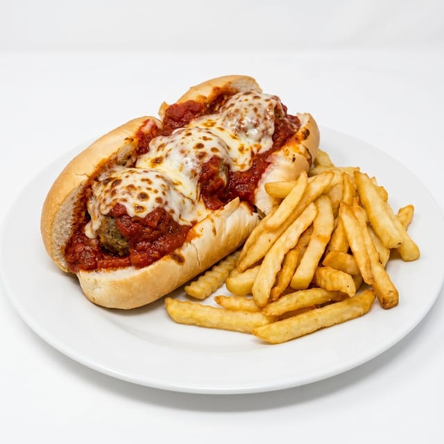 Meatball Parmigiana Hoagie.